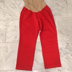 A Pea in the Pod cropped red pants